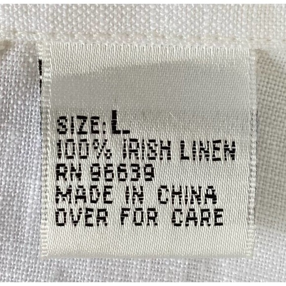 NWT Richard Malcolm Irish Linen Sleeveless Ruffled Blouse S L - Picture 8 of 11